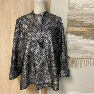 IC by Connie K Lagenlook one button jacket - 1X